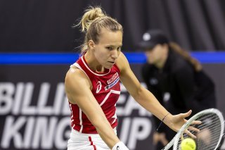 Viktorija Golubic n'a pas tenu la distance face à Magda Linette. KEYSTONE/SALVATORE DI NOLFI